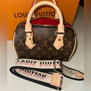 Louis Vuitton Brown and Tan Mini Bag